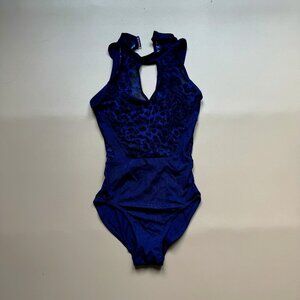 Bloch Dark Blue Animal Print Leotard